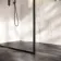 Antwerp Matt Black Framed Easy Clean 8mm Wet Room Shower Glass Panel 1200mm