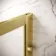Antwerp Brushed Brass Framed Easy Clean 8mm Wet Room Shower Glass Panel 1000mm