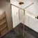 Antwerp Brushed Copper Framed Easy Clean 8mm Wet Room Shower Glass Panel 1000mm