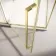 Cologne Brushed Brass Easy Clean 8mm Hinged Shower Enclosure 1100x800mm