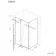 Cologne Brushed Brass Easy Clean 8mm Hinged Shower Enclosure 1100x800mm