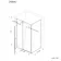Cologne Brushed Brass Easy Clean 8mm Hinged Shower Enclosure 1400x800mm