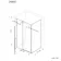 Cologne Brushed Gunmetal Easy Clean 8mm Hinged Shower Enclosure 1000x800mm
