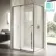 Cologne Brushed Gunmetal Easy Clean 8mm Hinged Shower Enclosure 1200x800mm