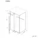 Cologne Brushed Copper Easy Clean 8mm Hinged Shower Enclosure 1200x900mm