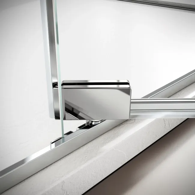 Cologne Stainless Steel Easy Clean 8mm Hinged Shower Enclosure 1100x800mm