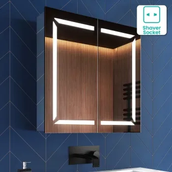Haisley Illuminated LED Mirror Cabinet 600x600mm