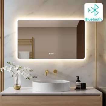 Jolie Illuminated LED Mirror With BLUETOOTH Speaker 600x1000mm